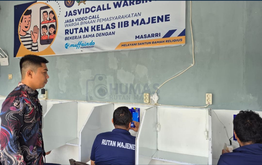 Permudah Warga Binaan dalam Berkomunikasi dengan Keluarga Rutan Majene Optimalkan penyediaan Wartelsus PAS